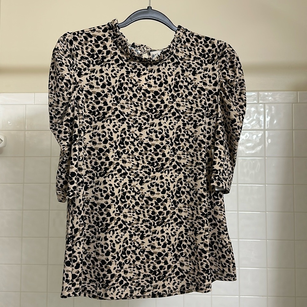 Nordstrom Rack Cheetah Blouse